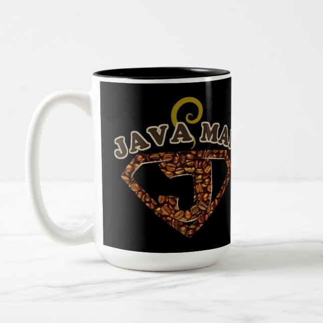 Tasse 2 Couleurs Humour café homme Java (Gauche)