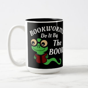 Tasse 2 Couleurs Humour de ver de livre