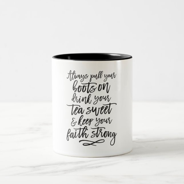 Tasse 2 Couleurs Humour mantra féminin du sud (Centre)
