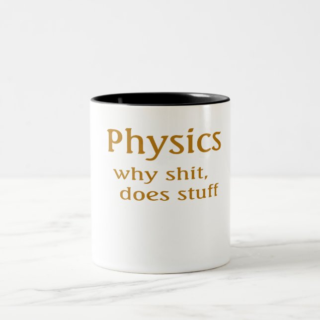 Tasse 2 Couleurs humour physique (Centre)