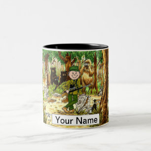 Tasse 2 Couleurs Hunter - Dessin masculin par PrintedPerfection.com