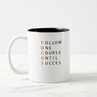 Tasse 2 Couleurs Hustère de mise au point du démarrage