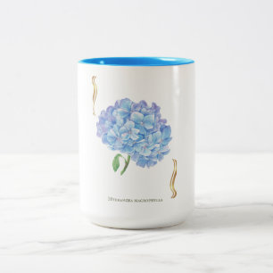 Tasse 2 Couleurs Hydrangea Bloom – Vintage Botanical Flower 