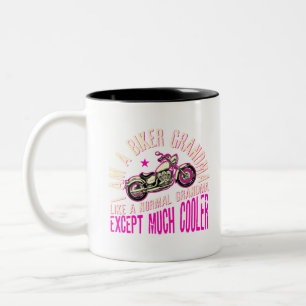 Tasse 2 Couleurs I Am A Biker Grand-mère Cool Drôle cadeau pour B
