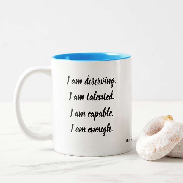 Tasse 2 Couleurs I Am Affirmation (Avec donut)