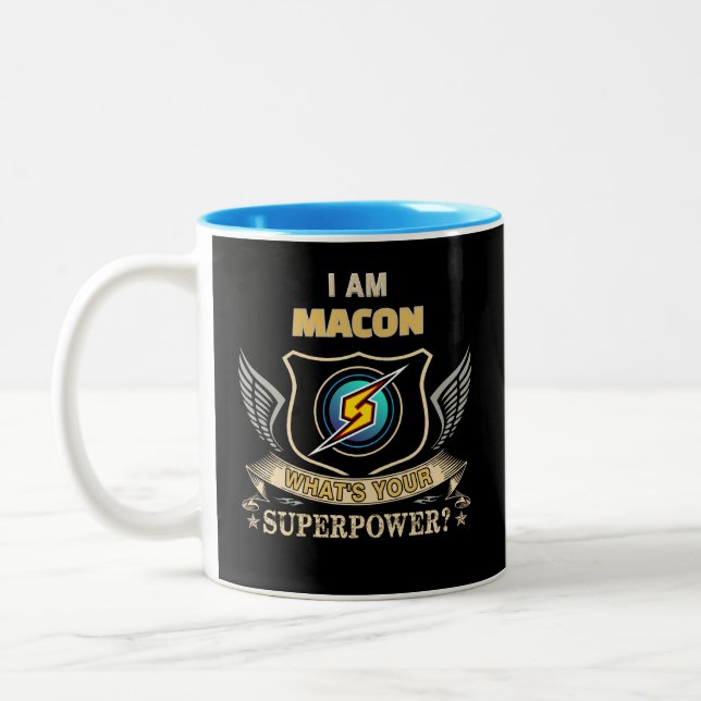 Tasse 2 Couleurs I Am MACON What's Your Superpower (Gauche)