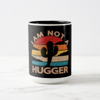 I Am Not A Hugger a drôle cactus design pour cactu