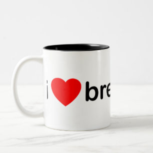 Tasse 2 Couleurs I coeur Breakbeat