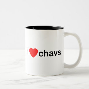 Tasse 2 Couleurs I coeur Chavs