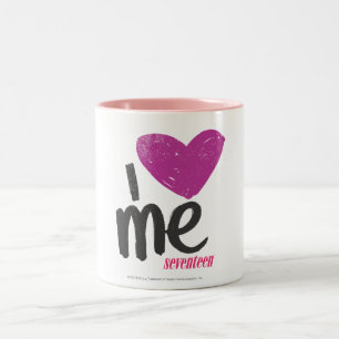 Tasse 2 Couleurs I coeur je pourpre