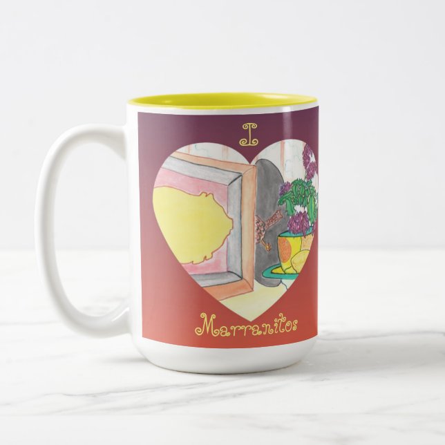 Tasse 2 Couleurs I Heart Marranitos (Gauche)