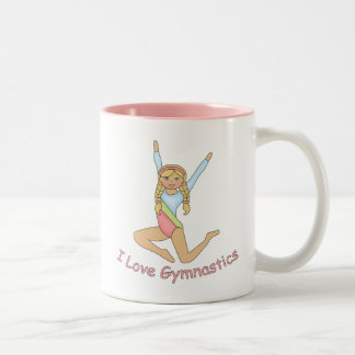 Tasse 2 Couleurs I Love Gymnastique Blonde