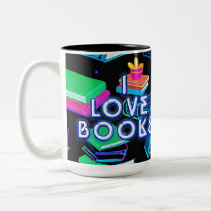Tasse 2 Couleurs I Love Livres Colorful