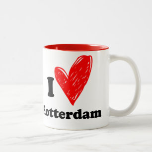 Tasse 2 Couleurs I love Rotterdam