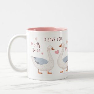 Tasse 2 Couleurs I Love You, Silly Goose - pour Quelqu'un spécial