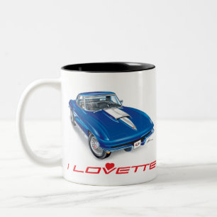 TASSE 2 COULEURS I LOVETTE UNIQUE CONCEPTION DE VOITURE