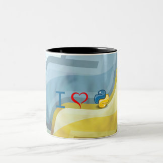 Tasse 2 Couleurs I python de coeur