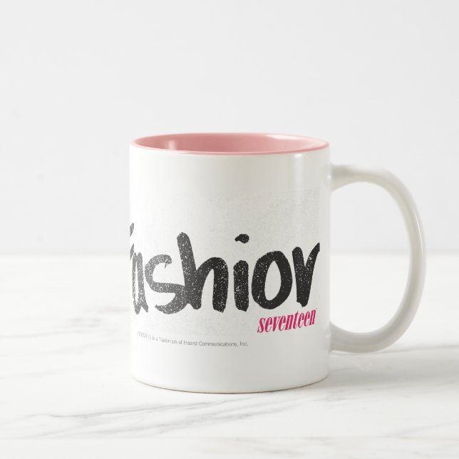 Tasse 2 Couleurs I rose de mode de coeur (Droit)
