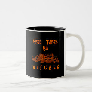 Tasse 2 Couleurs Ici Il Y A Des Sorcières