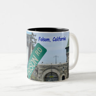 Tasse 2 Couleurs Icône de Folsom : Barrage et prison 2 de Folsom