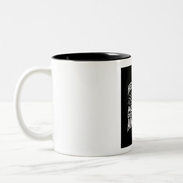 Tasse 2 Couleurs Icône féministe générée par l'enfer (Gauche)