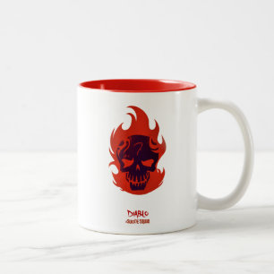 Tasse 2 Couleurs Icône principale du peloton   Diablo de suicide