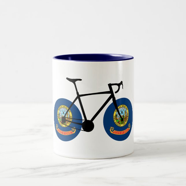 Tasse 2 Couleurs Idaho Flag Cycling (Centre)