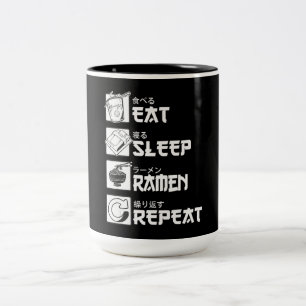 Tasse 2 Couleurs Idée cadeau Eat Sleep Anime Repeat Cosplayer