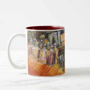 Tasse 2 Couleurs Idéographie de Lumière dorée