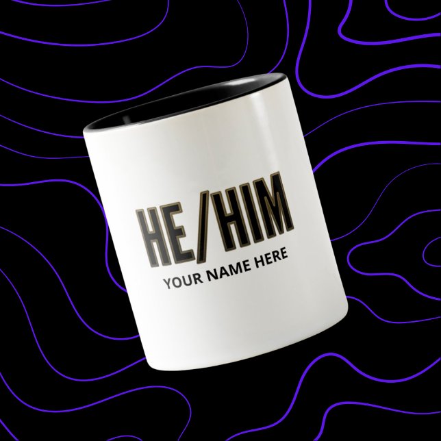 Tasse 2 Couleurs Il A Personnalisé (Créateur téléchargé)