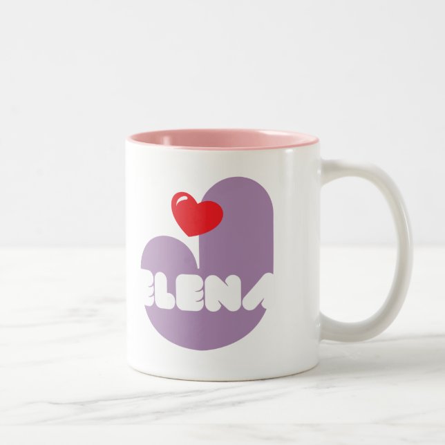 Tasse 2 Couleurs Il effiloche de café Loves Jelena (Droit)