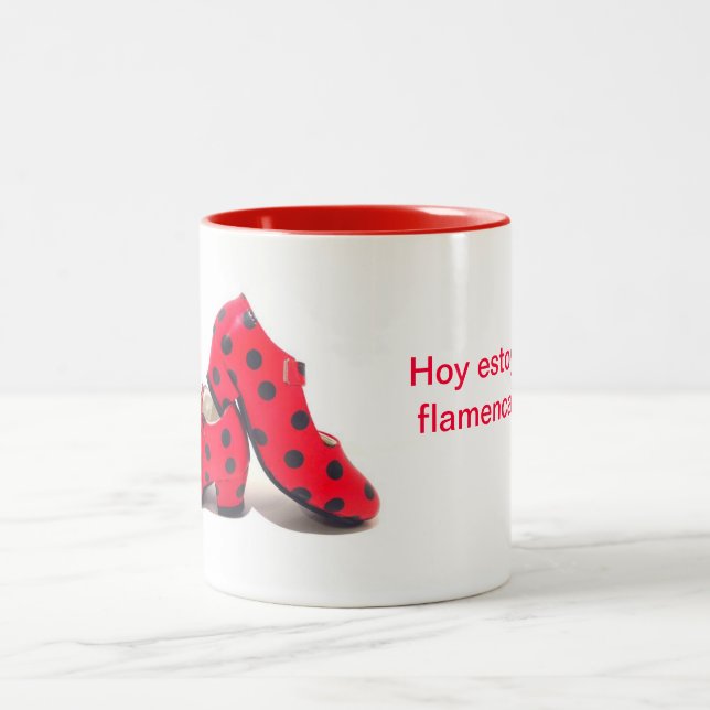 Tasse 2 Couleurs Il effiloche des chaussures flamande (Centre)