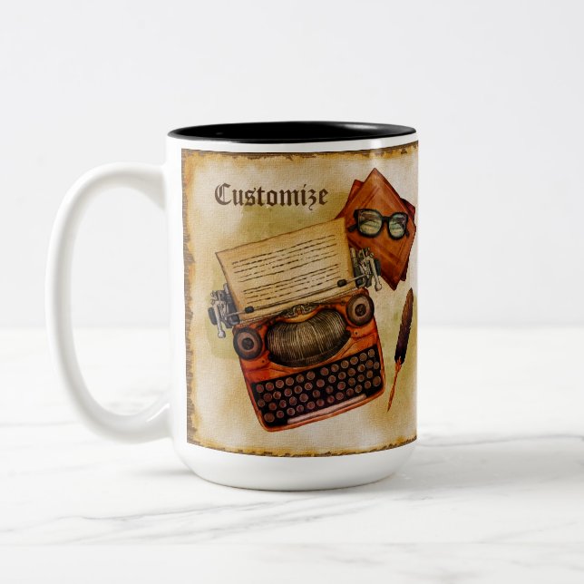 Tasse 2 Couleurs Il Est Écrit Vintage (Gauche)