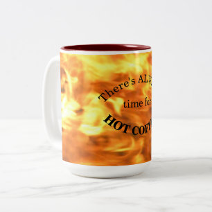 Tasse 2 Couleurs "...Il est temps de faire du CAFÉ CHAUD !"