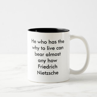 Tasse 2 Couleurs Il qui a le pourquoi vivre en peut soutenir