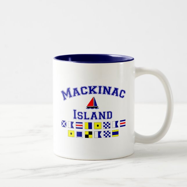 Tasse 2 Couleurs Île de Mackinac (Droit)