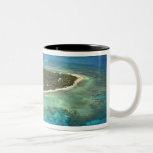 Tasse 2 Couleurs Île de Tavarua et récif corallien, Mamanuca