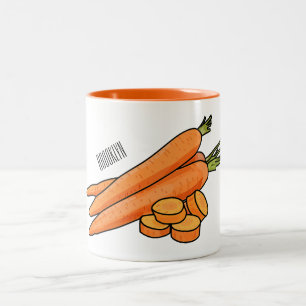 Tasse 2 Couleurs Illustration de carotte