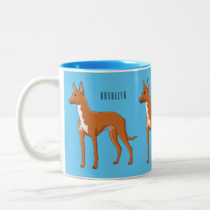 Tasse 2 Couleurs Illustration de chien de chien de chien de chien d
