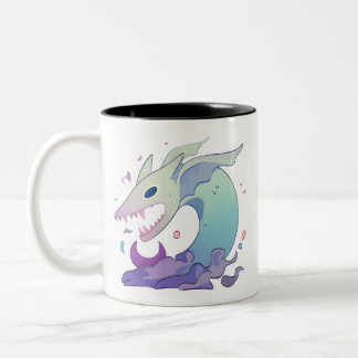 Tasse 2 Couleurs Illustration de créature marine pastel