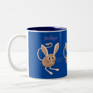 Tasse 2 Couleurs Illustration de dessin animé de jerboa aux longues
