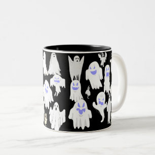Tasse 2 Couleurs Illustration de fantôme mignon et effrayant – Hall