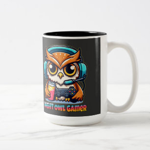 Tasse 2 Couleurs Illustration de jeu amusante avec la mascotte du j