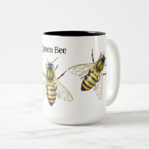 Tasse 2 Couleurs Illustration de l'abeille royale