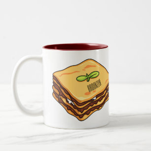 Tasse 2 Couleurs Illustration de Lasagna