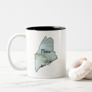 Tasse 2 Couleurs Illustration de l'état du Maine