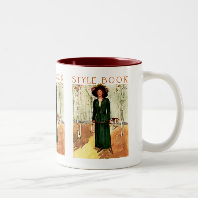 Tasse 2 Couleurs Illustration de mode du livre de style (Droit)