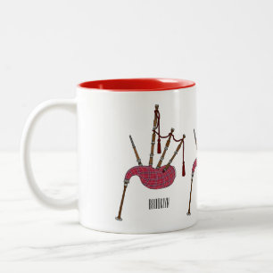Tasse 2 Couleurs Illustration de pipes