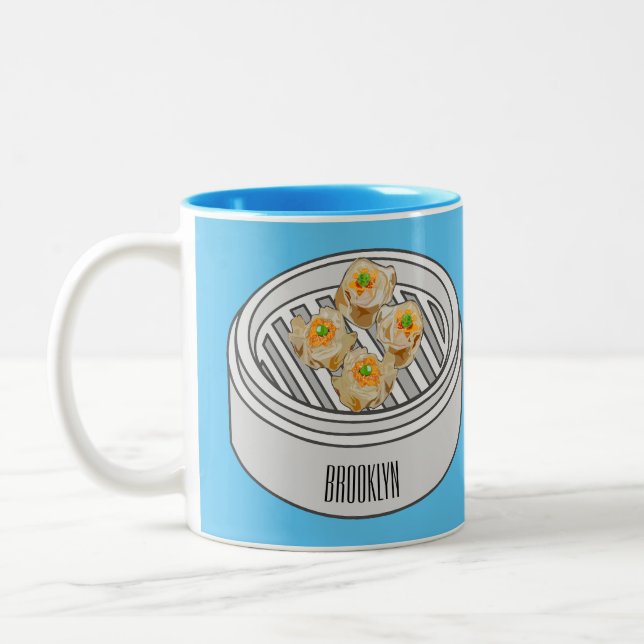 Tasse 2 Couleurs Illustration de Shumai dim sum (Gauche)