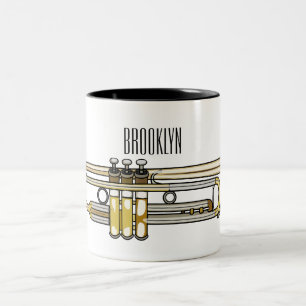 Tasse 2 Couleurs Illustration de trompette